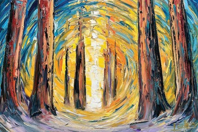 Cathedral Of Light by Lisa Elley framed canvas print