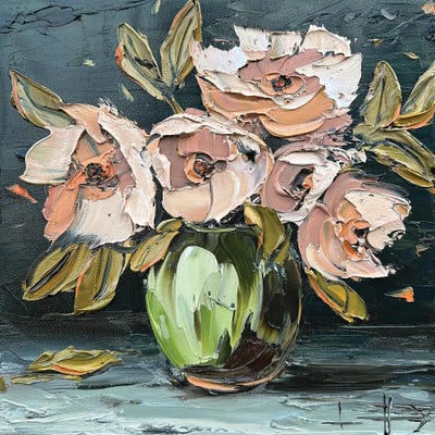 Lisa Elley - Steelpix Metal Wall Art: Held In Blush by Lisa Elley