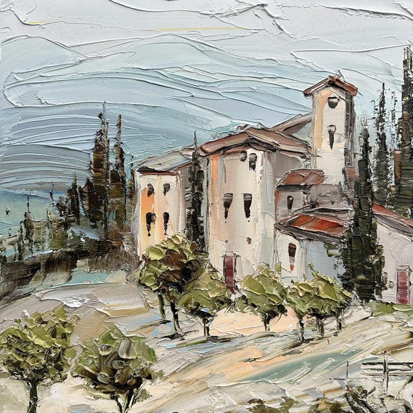 Lisa Elley: Above The Olive Grove by Lisa Elley