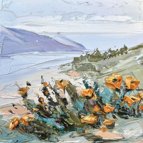 Poppies Above The Pacific