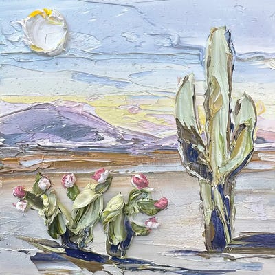 Lisa Elley - Steelpix Metal Wall Art: Desert Quiet by Lisa Elley