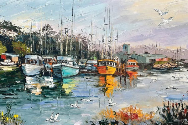 Morning At The Marina - Moss Landing - California