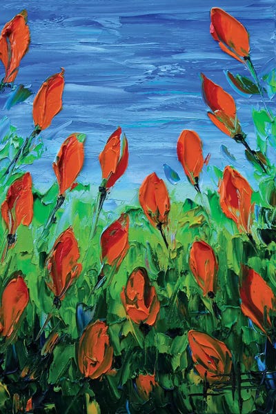 Orange Tulips by Lisa Elley canvas print