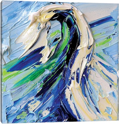 Pacific Wave Canvas Art Print - Lisa Elley