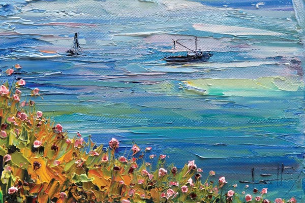 Palette Knife Prints: Pescadero II by Lisa Elley
