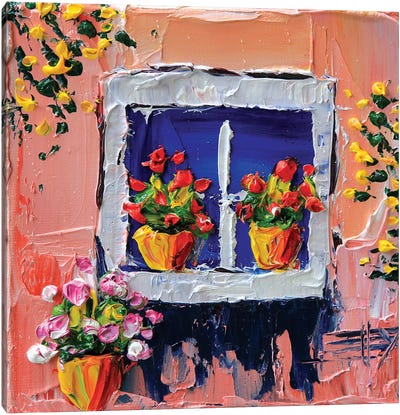 Piccola Casa Canvas Art Print - Window Art