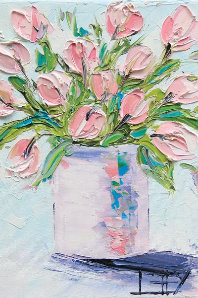 Tulips: Pink Tulips II by Lisa Elley