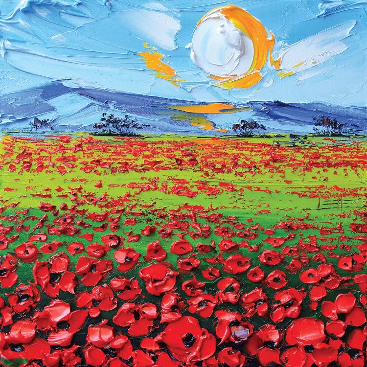 Poppies I by Lisa Elley wall art