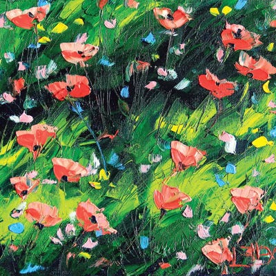 Poppy III by Lisa Elley canvas print