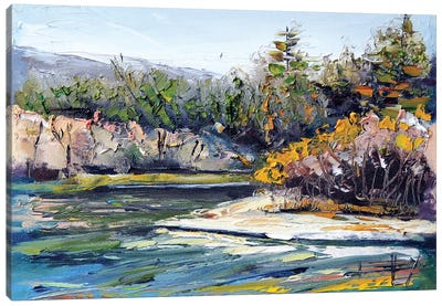 Russian River  Canvas Art Print - Russia Art
