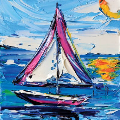 Sailboat II by Lisa Elley canvas print