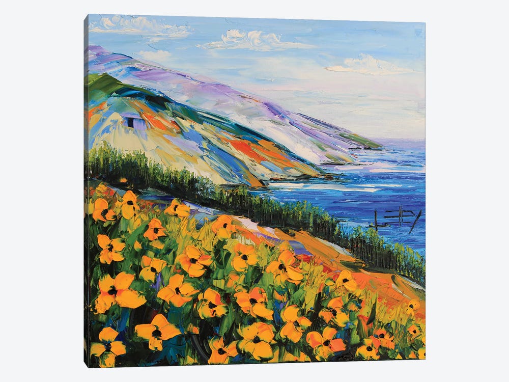 South To Big Sur by Lisa Elley 1-piece Canvas Art Print