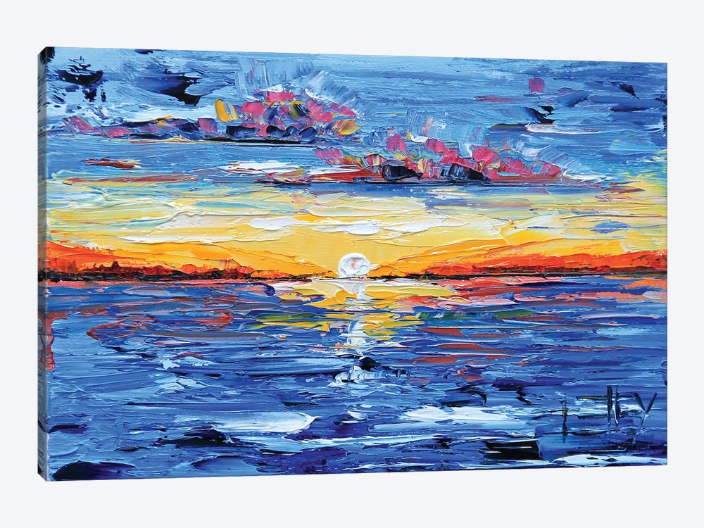Sunset by Lisa Elley 1-piece Canvas Art