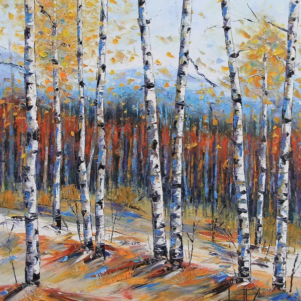 Lisa Elley: Tahoe Birch I by Lisa Elley