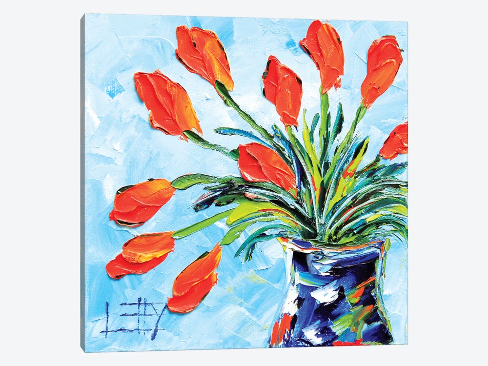 Tulips by Lisa Elley 1-piece Canvas Artwork