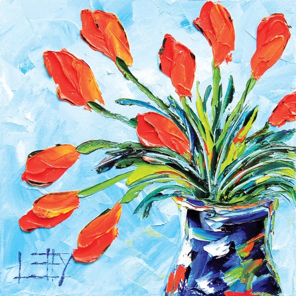 Textured Florals: Tulips by Lisa Elley