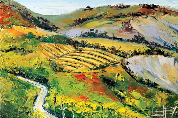 Lisa Elley: Vineyard II by Lisa Elley