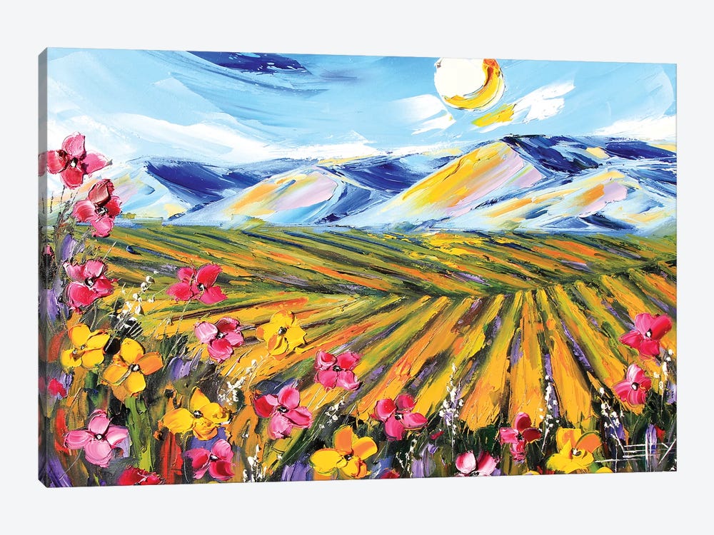 Vineyard IV by Lisa Elley 1-piece Canvas Print