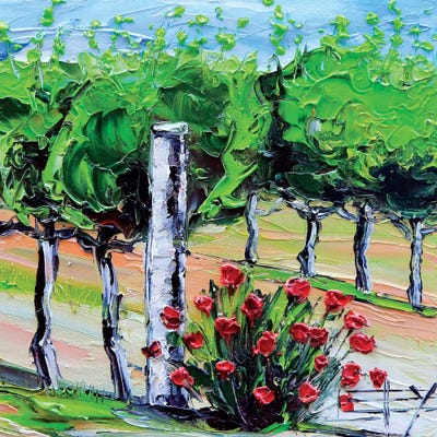 Vineyard Folktale  by Lisa Elley framed wall art