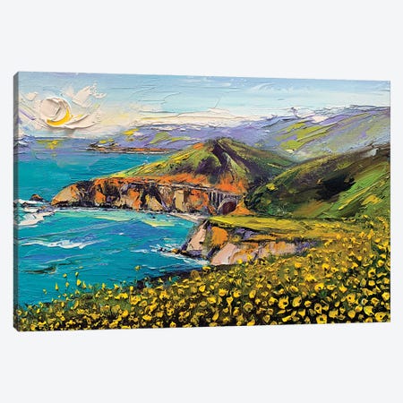 Dreaming Of Big Sur Again Canvas Print #LEL188} by Lisa Elley Art Print