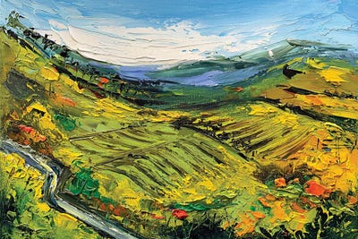 Bay Area Vineyard II by Lisa Elley art print