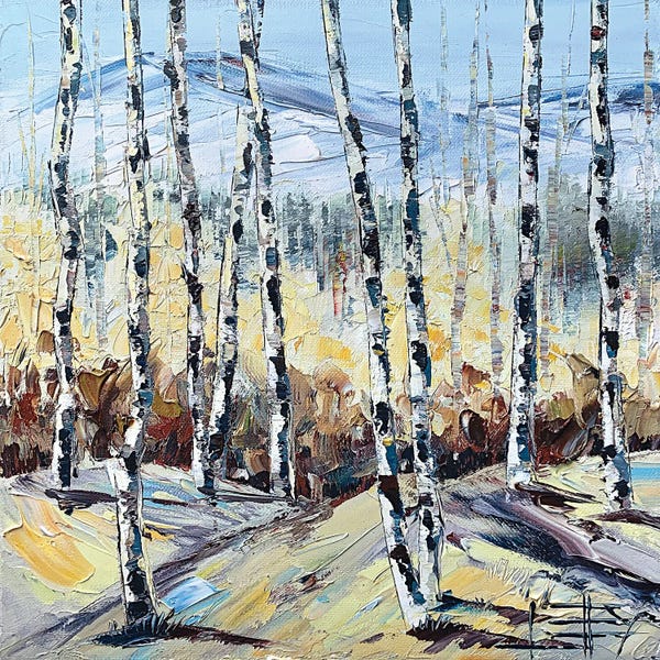 Birch Trees: Autumn Birch by Lisa Elley