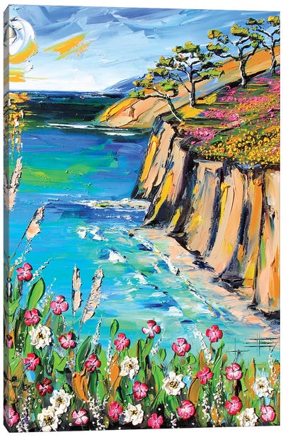 Big Sur Deep Impasto Canvas Art Print - Lisa Elley