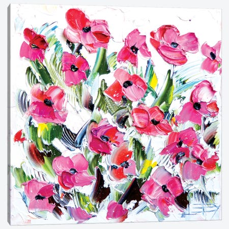 Floral Canvas Print #LEL1} by Lisa Elley Canvas Art