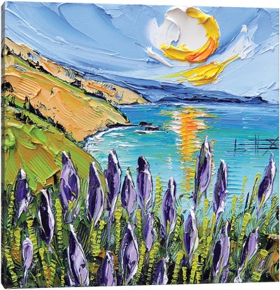 From Big Sur, With Love Canvas Art Print - Lavender Art