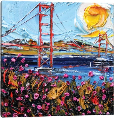 Golden Gate Days Canvas Art Print - Sun Art