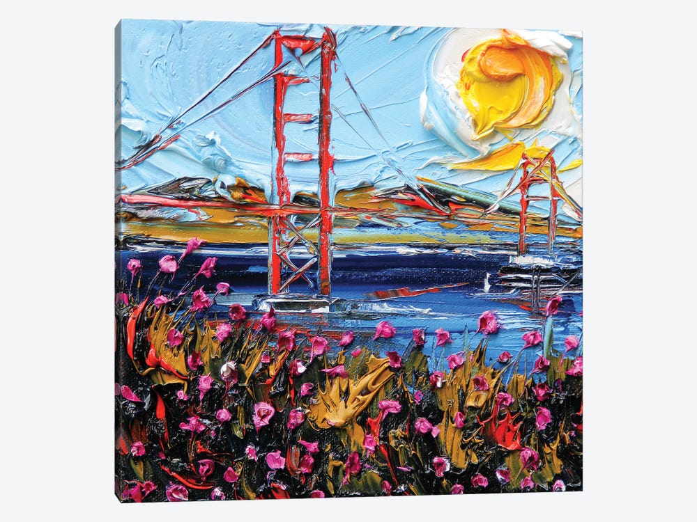 Golden Gate Days by Lisa Elley 1-piece Canvas Art