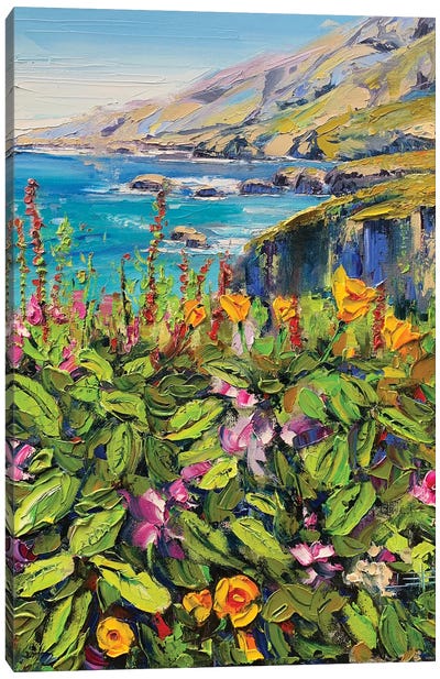 Big Sur, From My Heart Canvas Art Print - Lisa Elley