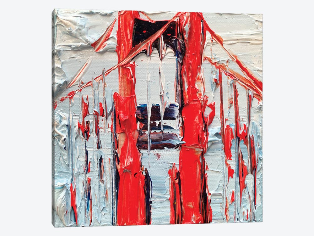 Golden Gate Abstraction by Lisa Elley 1-piece Canvas Print