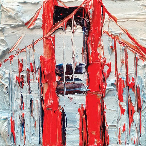 Golden Gate Bridge: Golden Gate Abstraction by Lisa Elley