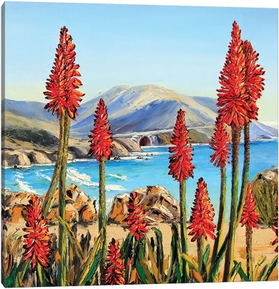 Big Sur Lilies i Canvas Art Print - Lily Art