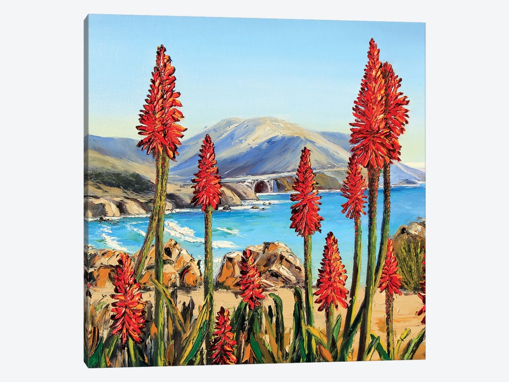 Big Sur Lilies i by Lisa Elley 1-piece Canvas Artwork