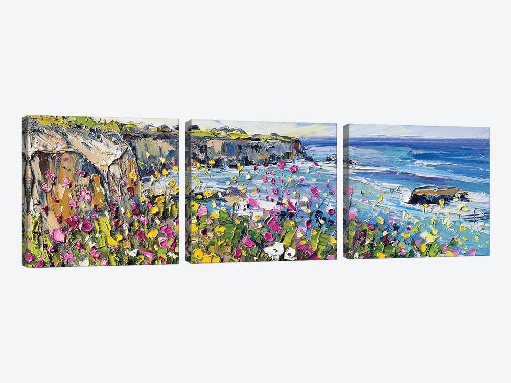 Springtime In California by Lisa Elley 3-piece Canvas Wall Art