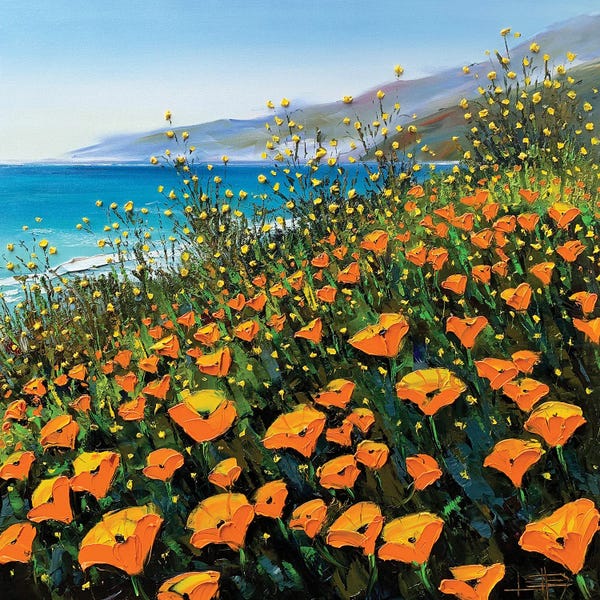 Poppies: Poppies In The Springtime II by Lisa Elley
