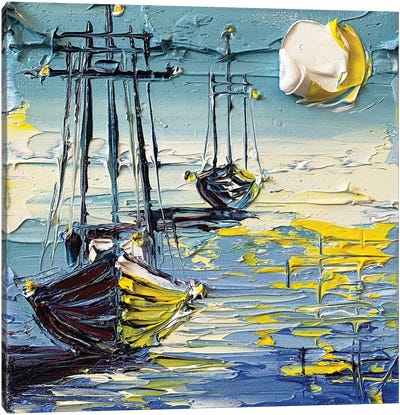 Mysterious Sea Canvas Art Print - Lisa Elley