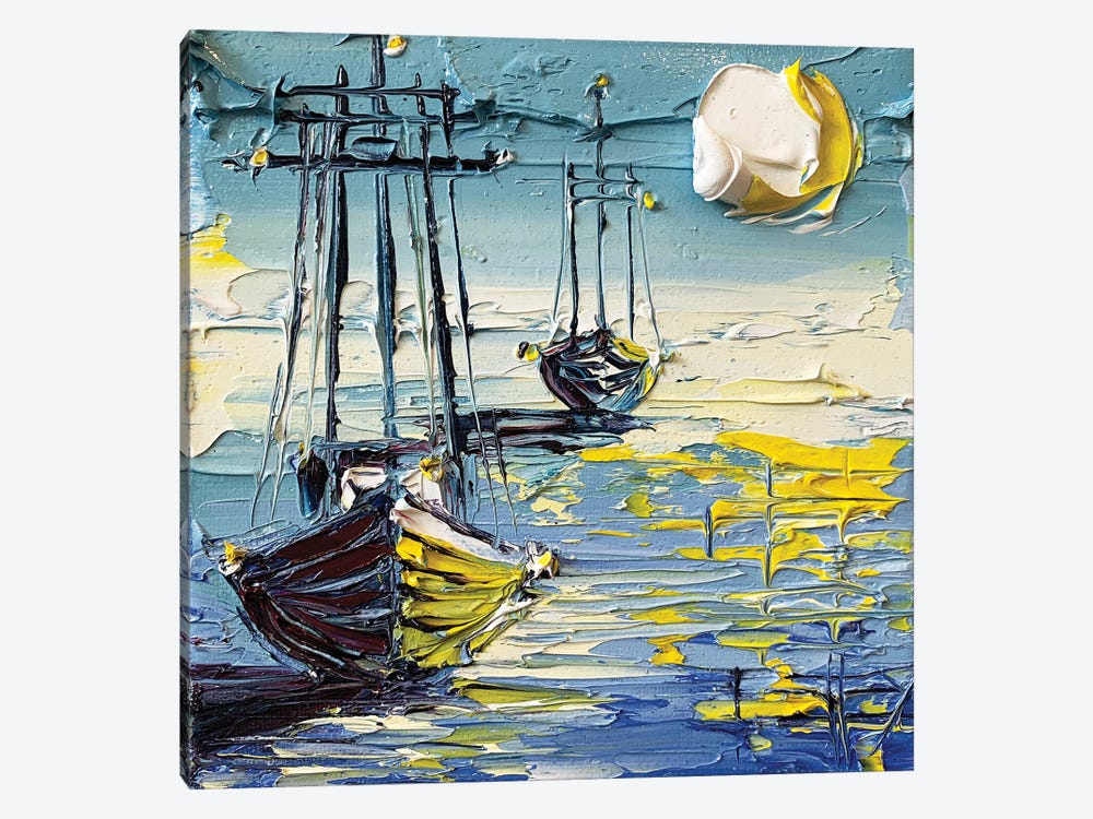 Mysterious Sea by Lisa Elley 1-piece Canvas Print