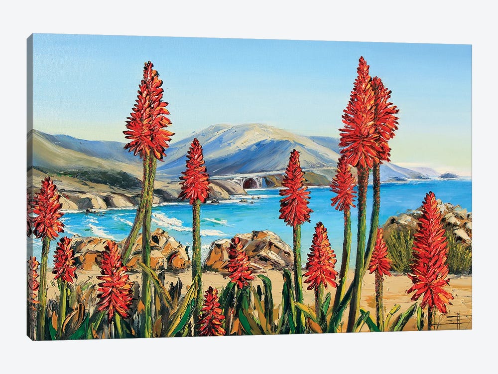 Big Sur Lilies II by Lisa Elley 1-piece Canvas Print