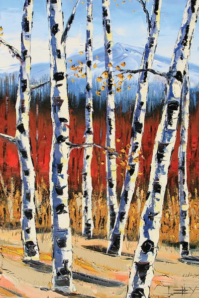 Aspen Trees: Toward The Sierras by Lisa Elley