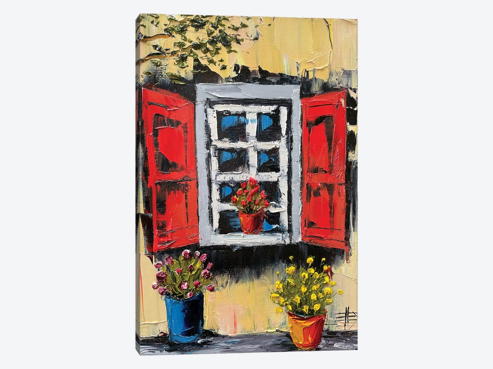 Italian Window by Lisa Elley 1-piece Canvas Print