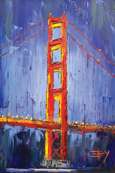 An Evening At The Golden Gate by Lisa Elley canvas print