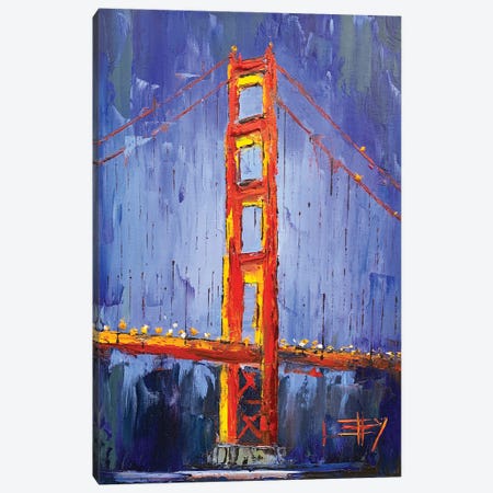 An Evening At The Golden Gate Canvas Print #LEL259} by Lisa Elley Art Print