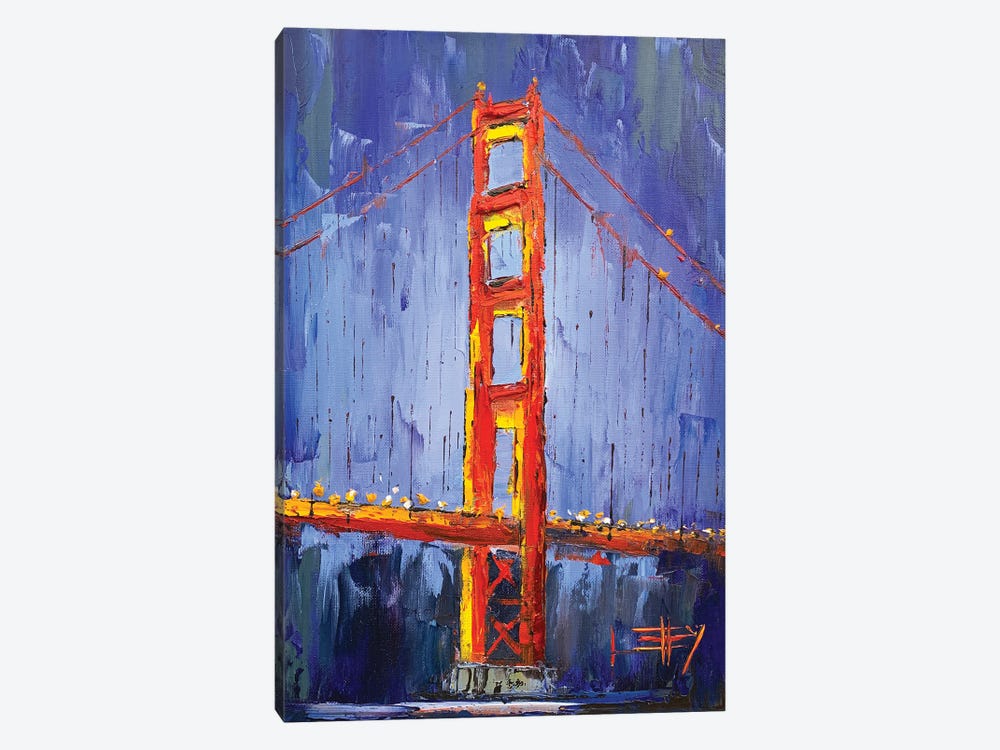 An Evening At The Golden Gate by Lisa Elley 1-piece Canvas Art