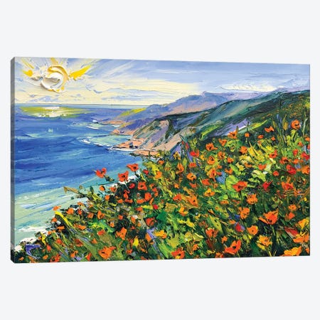 A Walk In Big Sur II Canvas Print #LEL261} by Lisa Elley Canvas Art
