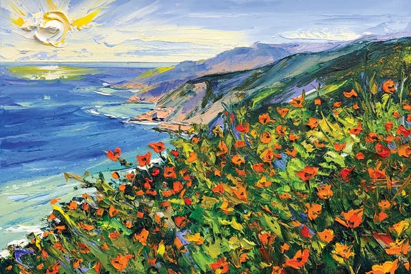 Big Sur: A Walk In Big Sur II by Lisa Elley