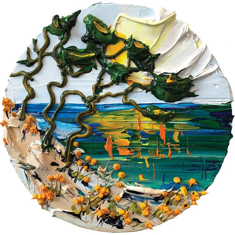 Cypress Sun by Lisa Elley wall art