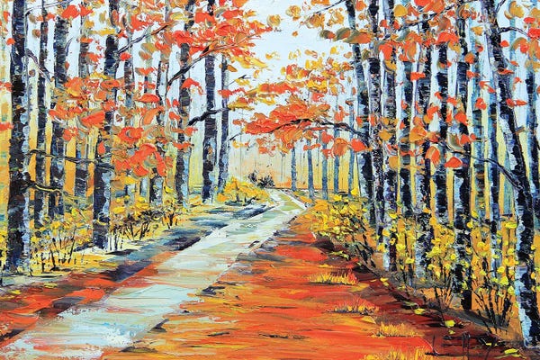 Birch Trees: Seasons Shift by Lisa Elley